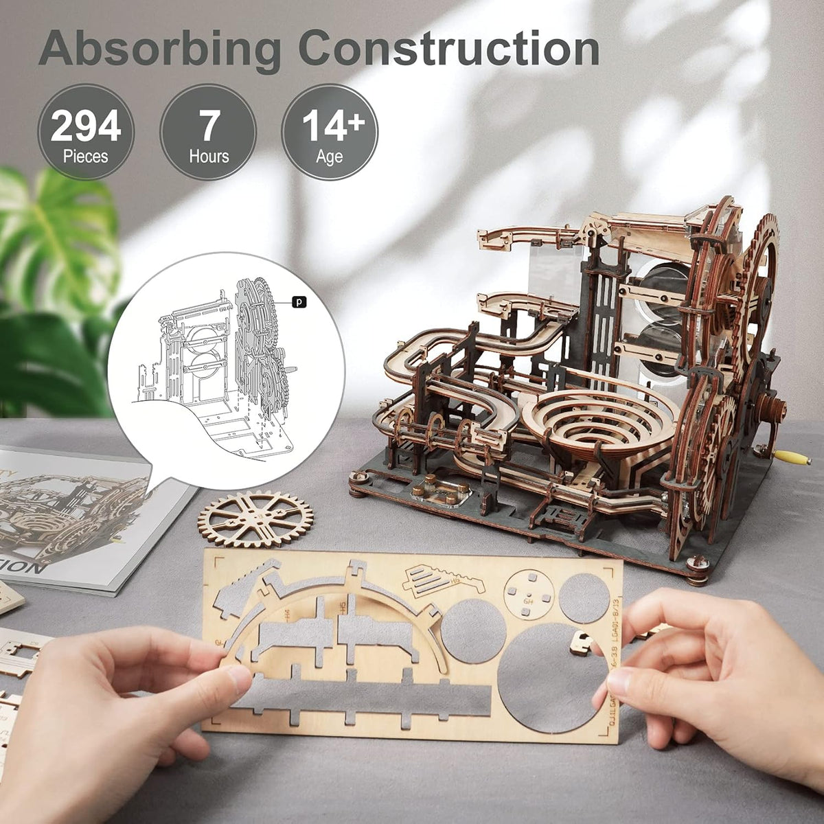 Marble Run 3D Wooden Puzzles Pack of 2 X719785