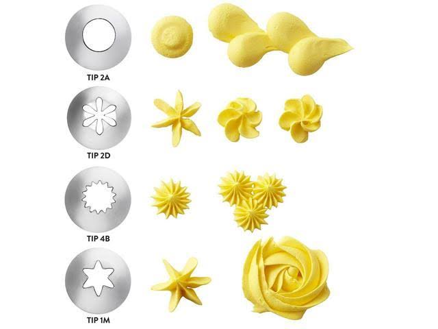 12-Piece Cupcake Decorating Icing Tips Set L924037