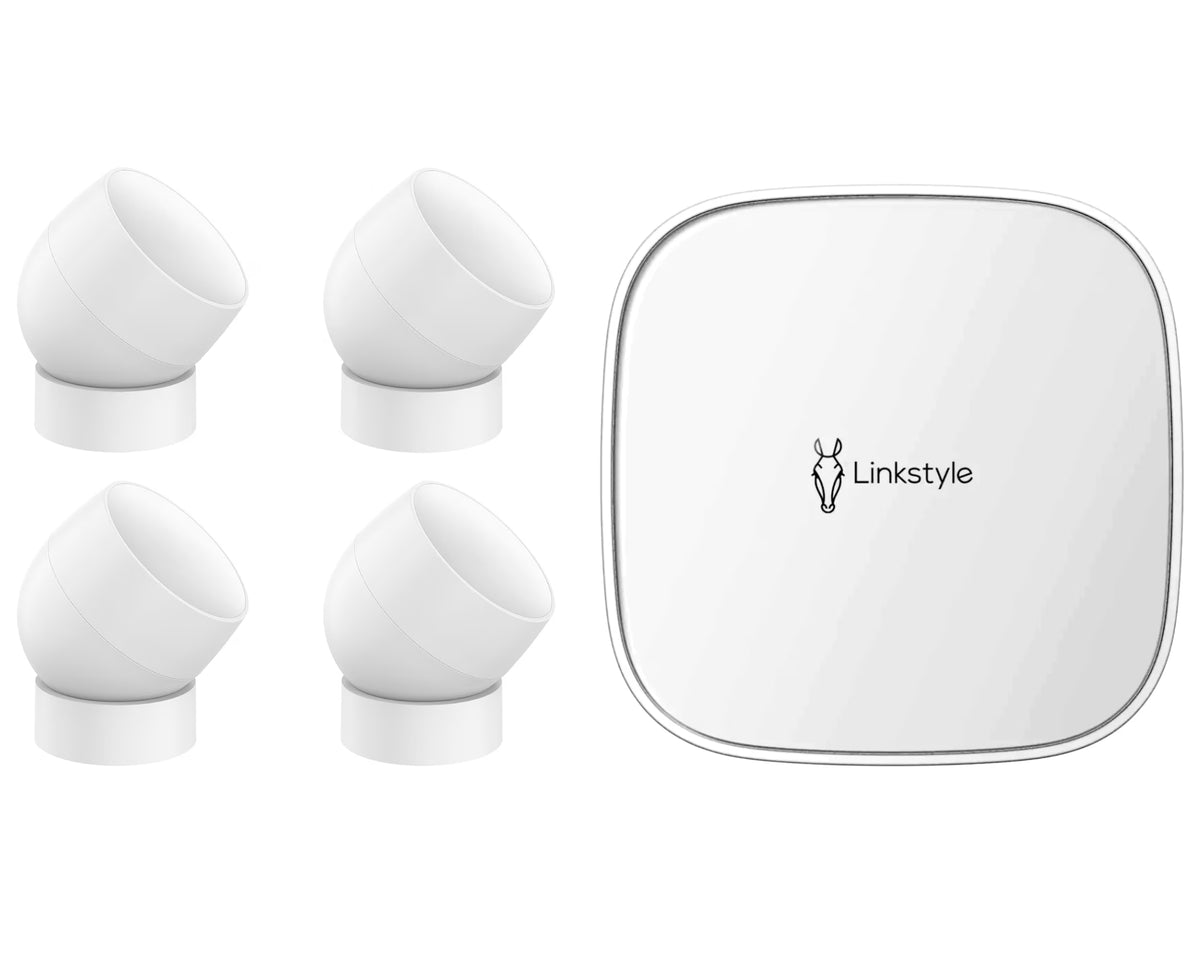 PIR Motion Sensor Plus Wireless Security Hub with Alarm 5Pcs Bundle J2794