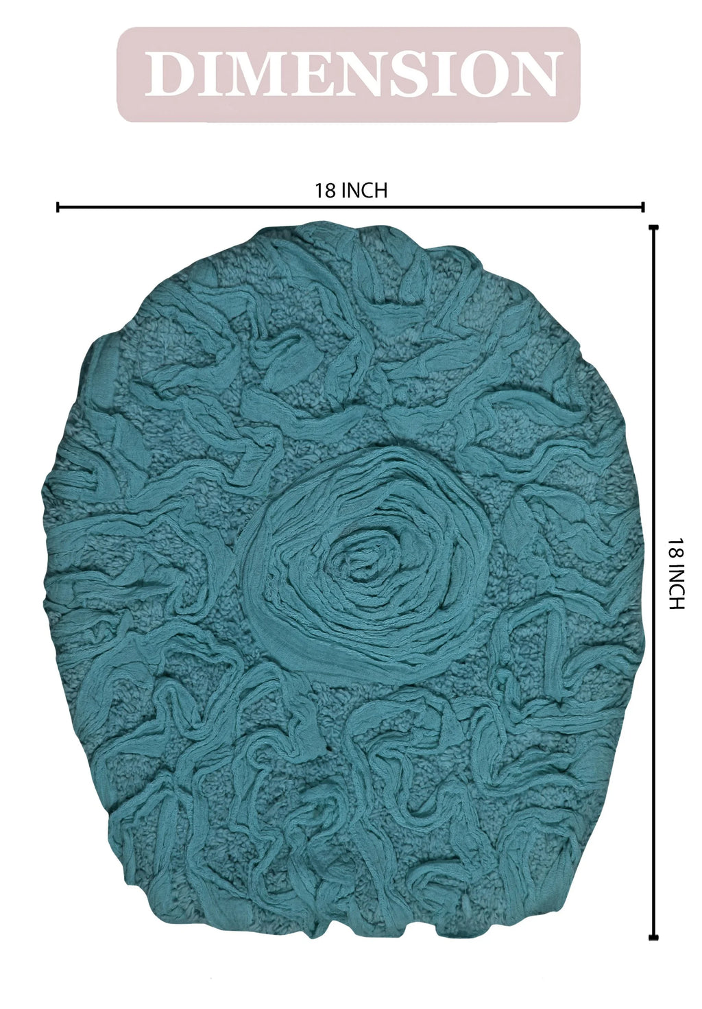 Blue Cotton Toilet Seat Lid Cover Q11289