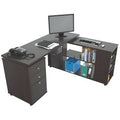 Espresso Reversible L-Shape Desk I8688
