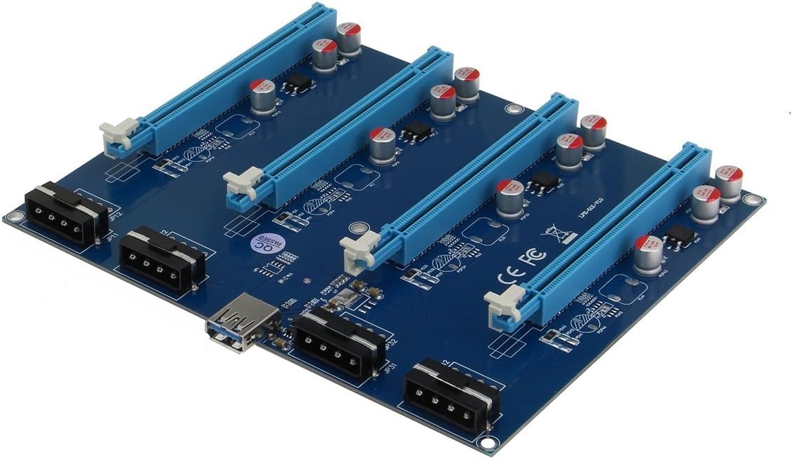 PCI Express 1X Slots Riser 4 Port Multiplier Pack of 2 B1629