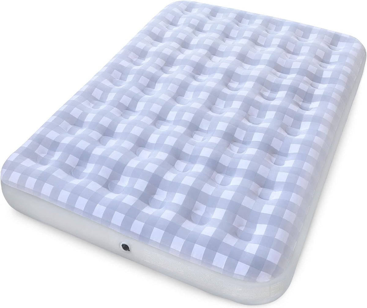 Queen Air Mattress with Flocked Top Waterproof Cover Repair Kit B608916
