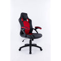 Ergonomic High-Back Executive Office Chair in Black Red J6538