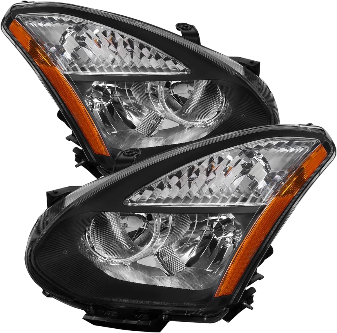 Black Headlights Lamps Turn Signal Left+Right L900452