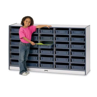 30 Compartment Cubby with Casters D692