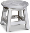 Espresso Carved Wooden Step Stool F56326