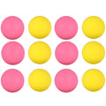 12pcs Children Plastic Sports Elastic PU Balls (Pink, Yellow) V872