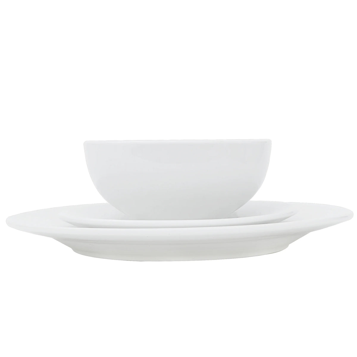 White 18 Pc Dinnerware Set for 6 S15446