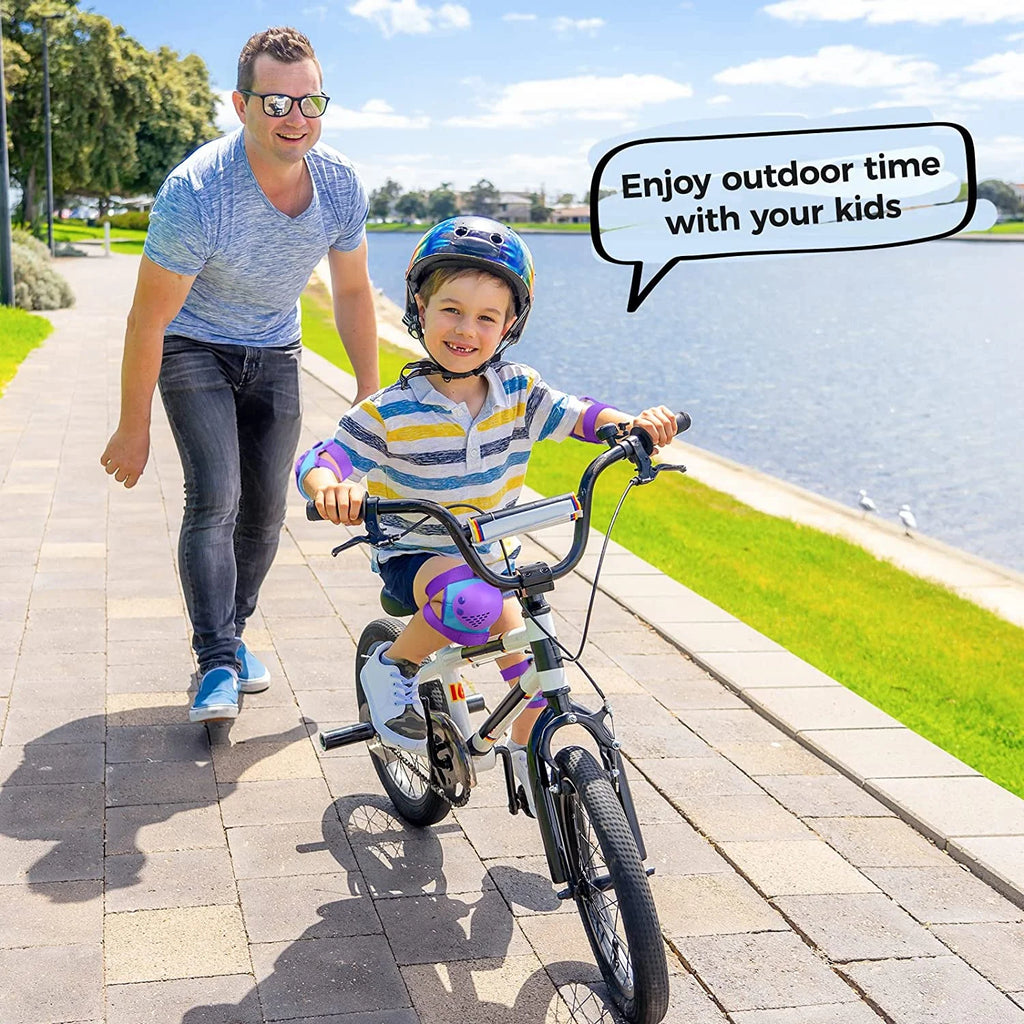 Kids/Youth Knee Pad Elbow Pads for Roller Skates Cycling BMX Bike Skateboard Inline Rollerblading Scooter Riding Sports I513