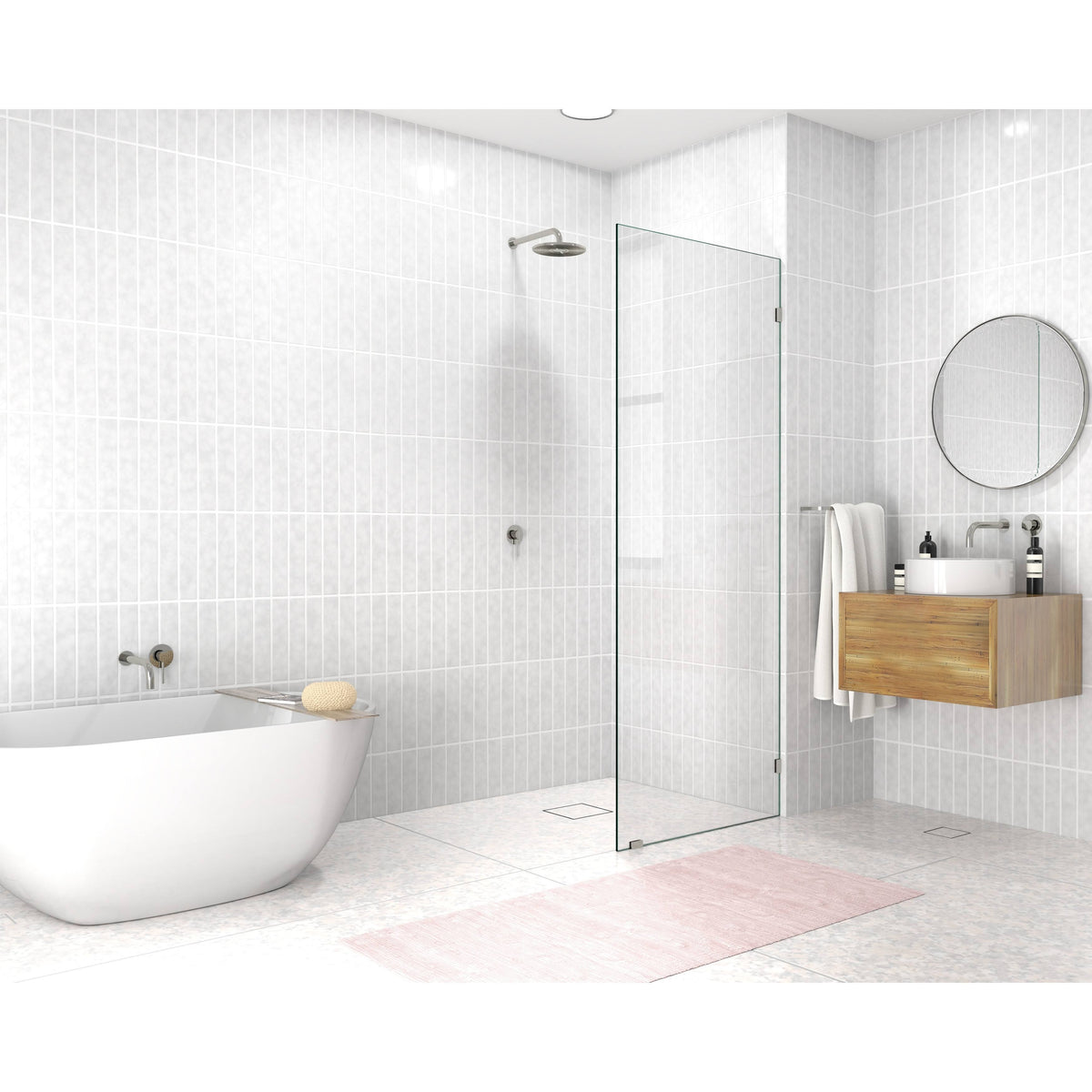 Frameless Fixed Shower Panel V745