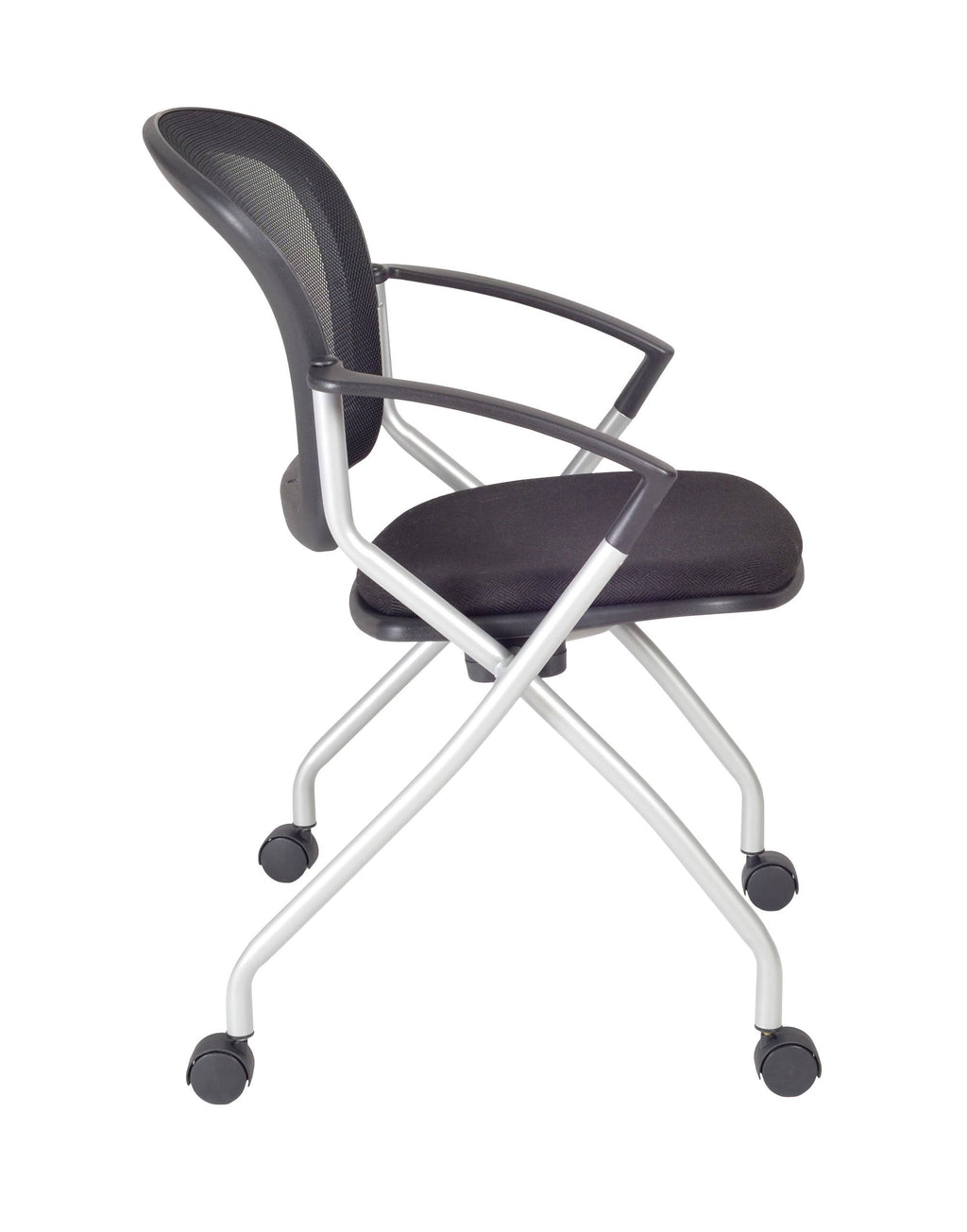 Mocha Walnut Training Table and 2 Nesting Chairs Y883407