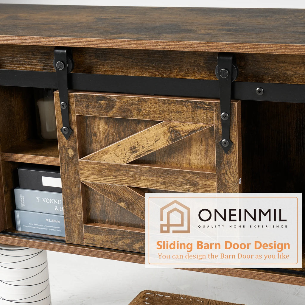 43 Inch Farmhouse Console Table with Storage N194