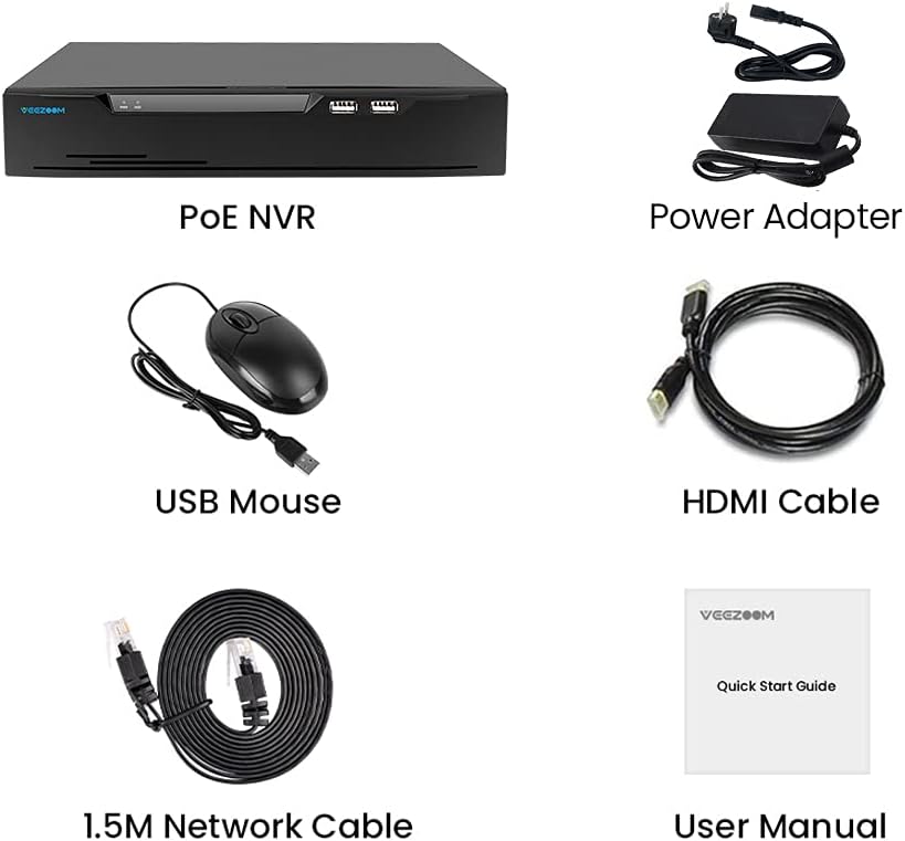 4K 8 Channel NVR with Pre-Installed 2TB Hard Drive A94150