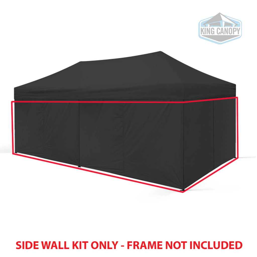 Black 10x20 Side Walls 6 Pack X4945