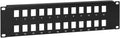 24 Port 19" 2U Blank Keystone Patch Panel, 10 Pack T966