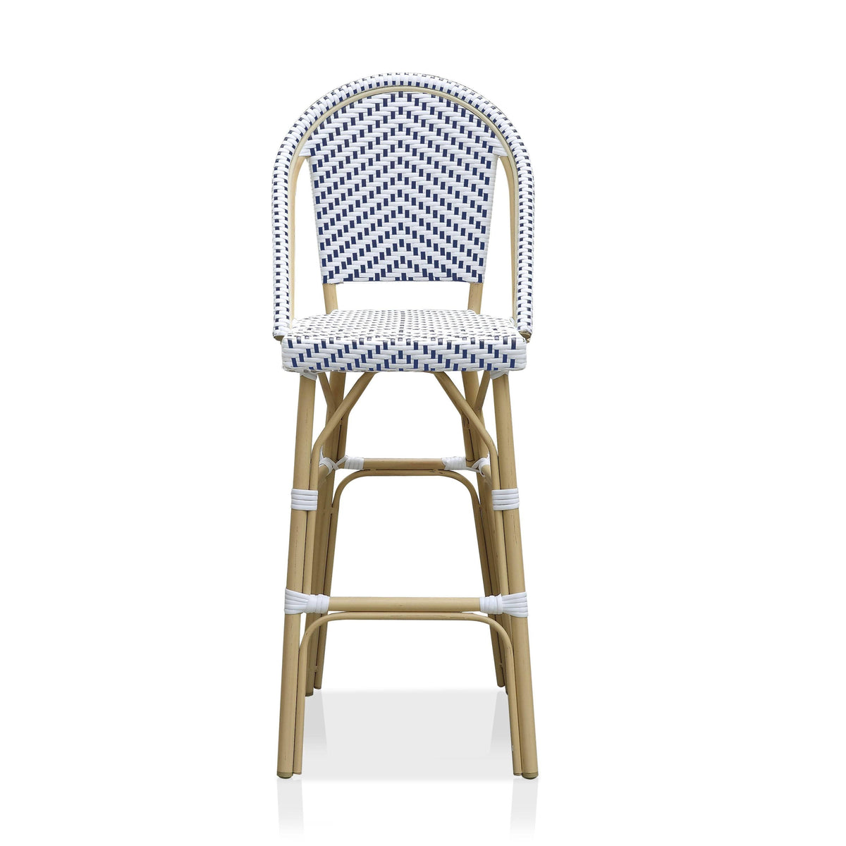 Natural Tone Patio Bar Chairs (Set of 2) Q21302