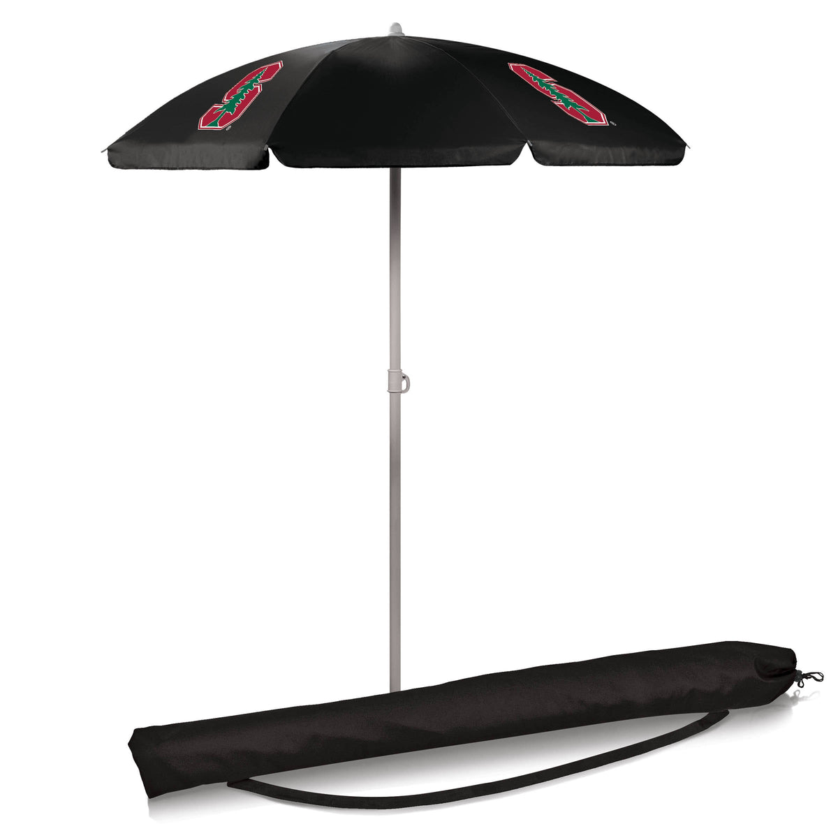Black 5.5' Portable Beach Umbrella H609