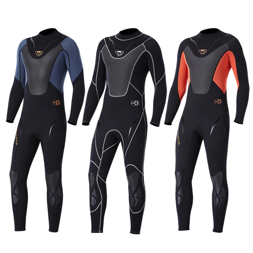 3mm Neoprene Full-body Wetsuit with Back Zipper R116