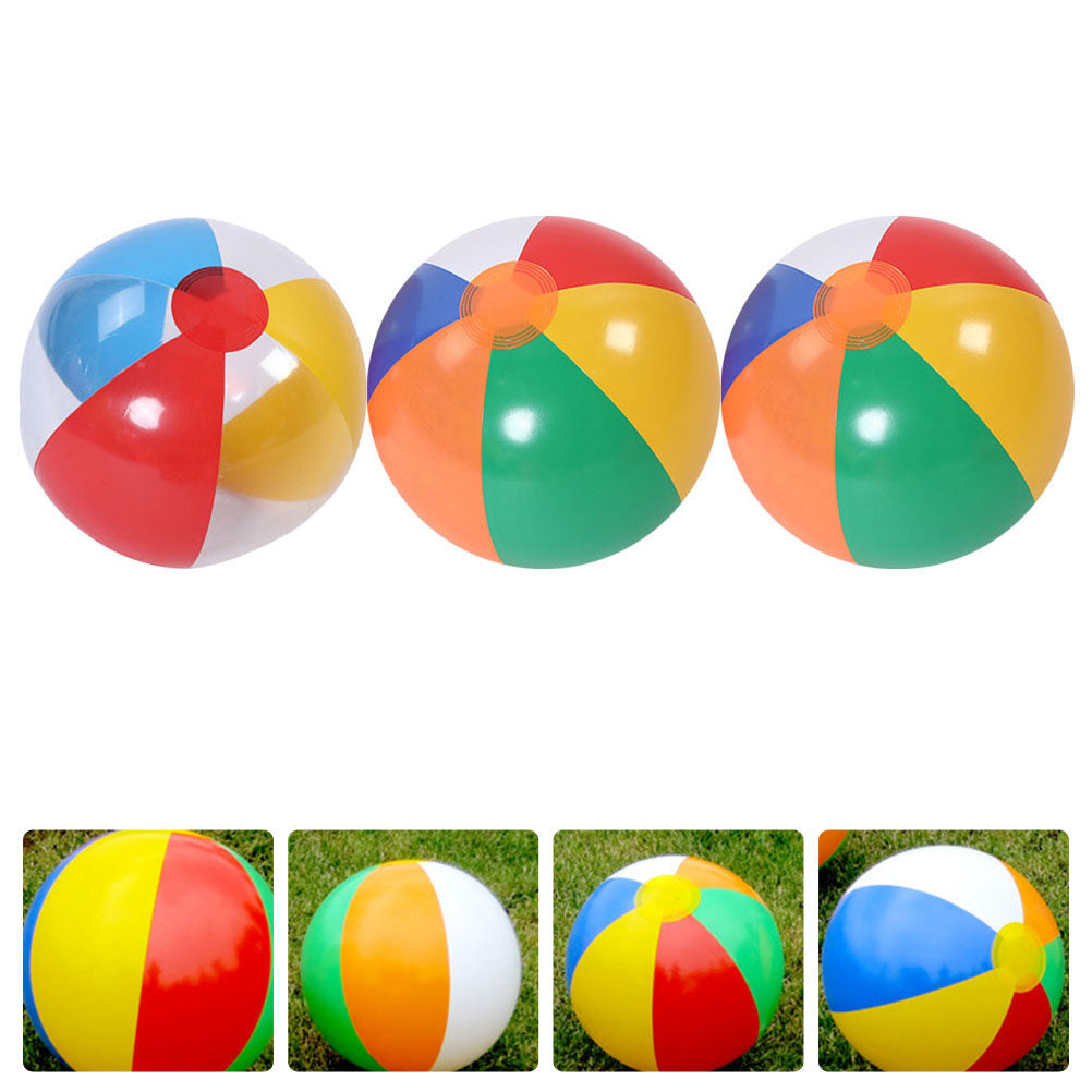 3Pcs Inflatable Beach Ball Pool Summer Water Toy T18377