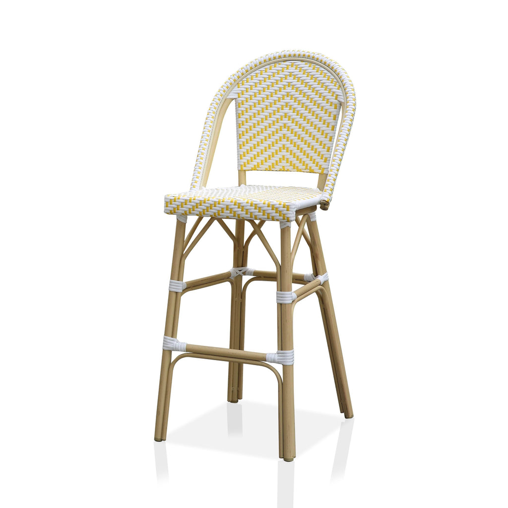 Natural Tone Patio Bar Chairs (Set of 2) Q21302