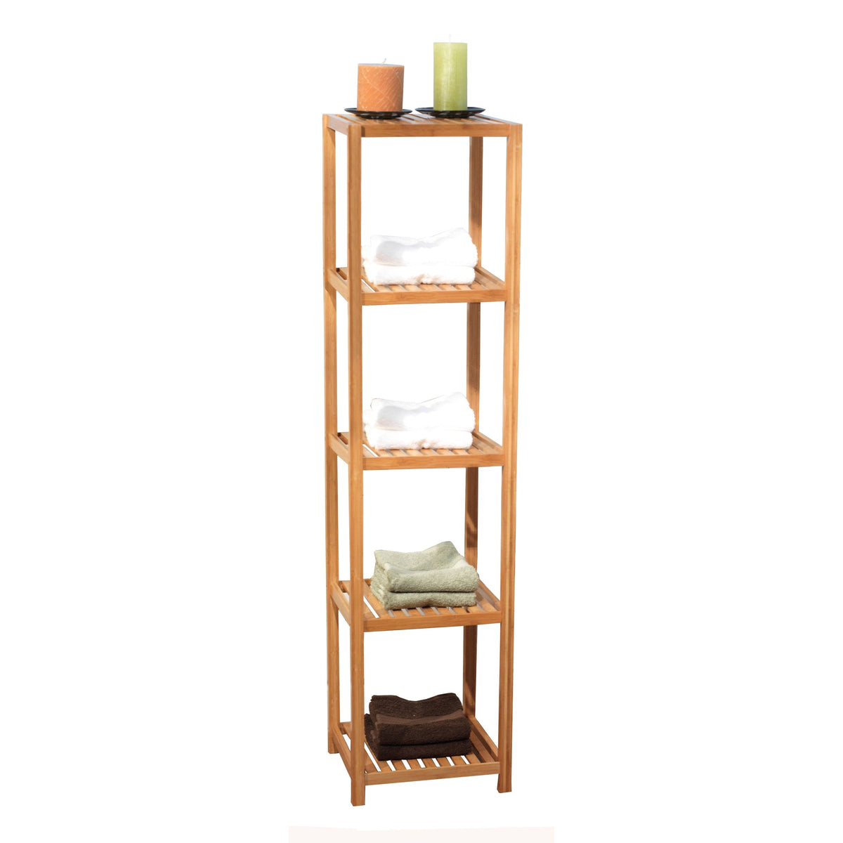 Bamboo 5-Tier Vertical Shelf O588817