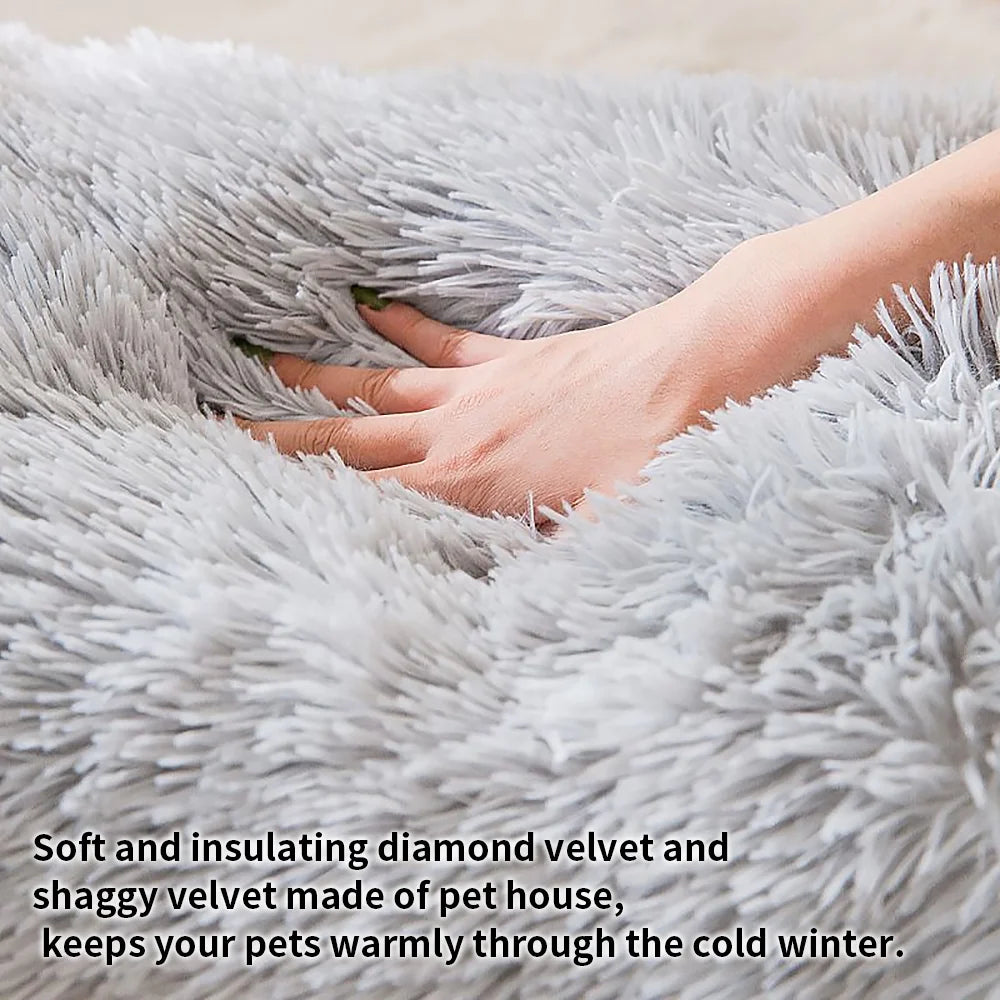 Washable Pet Bed with Cave B63648