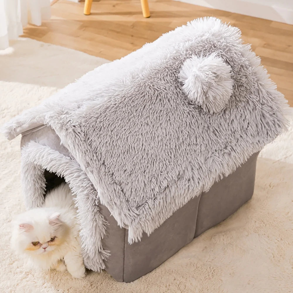 Washable Pet Bed with Cave B63648