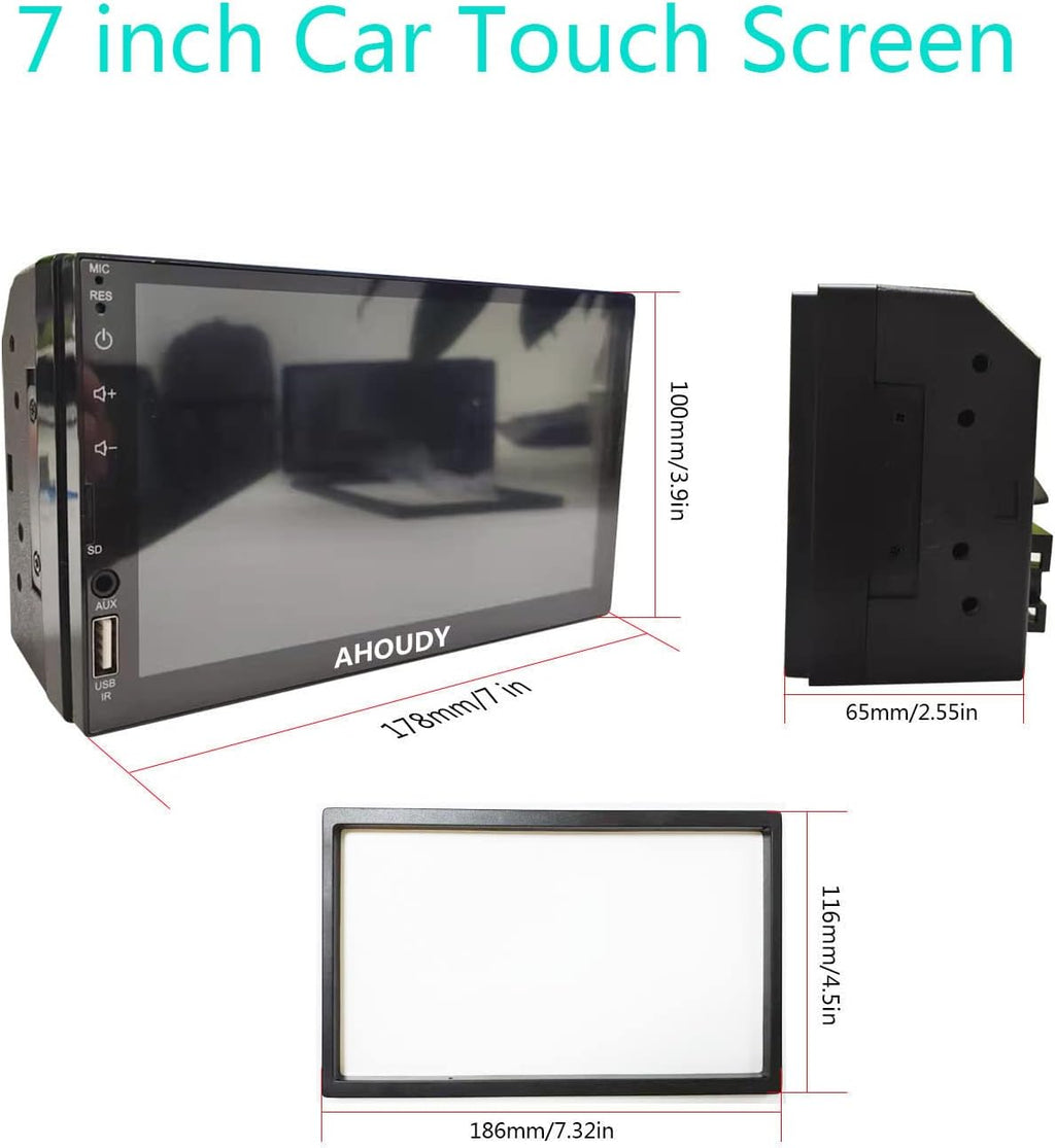 7inch Double Din Touchscreen Car Stereo with Bluetooth X592488