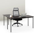 White Metal Corner Desk with Storage Drawer K7653