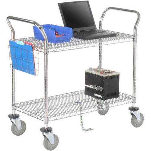 Chrome 2 Shelf Utility Cart B61906