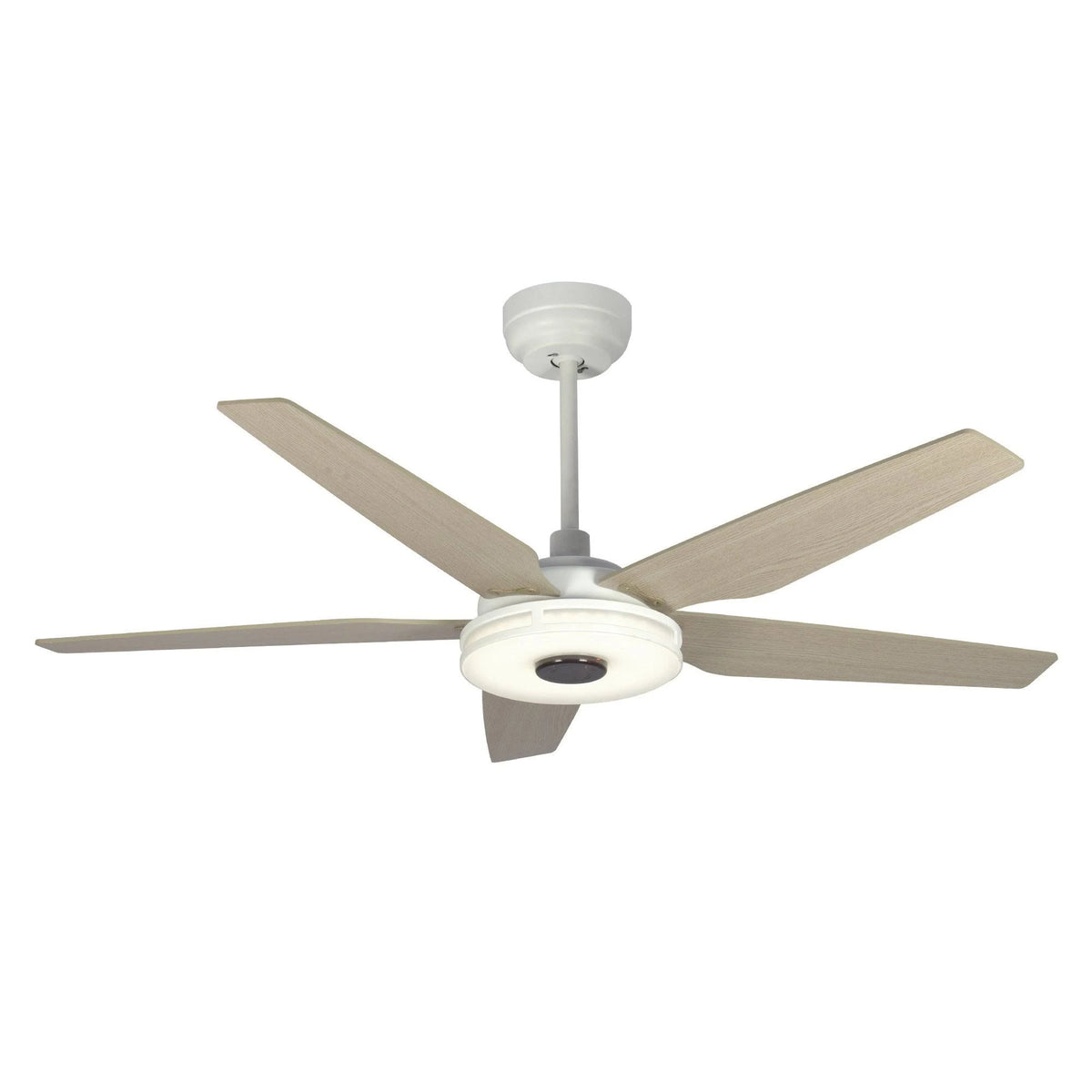 White Wood Smart Ceiling Fan I358