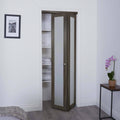 36 x 80 in Gray MDF Bifold Door with Hardware H4037