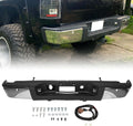 Rear Step Bumper Assembly with Steel Chrome E68189