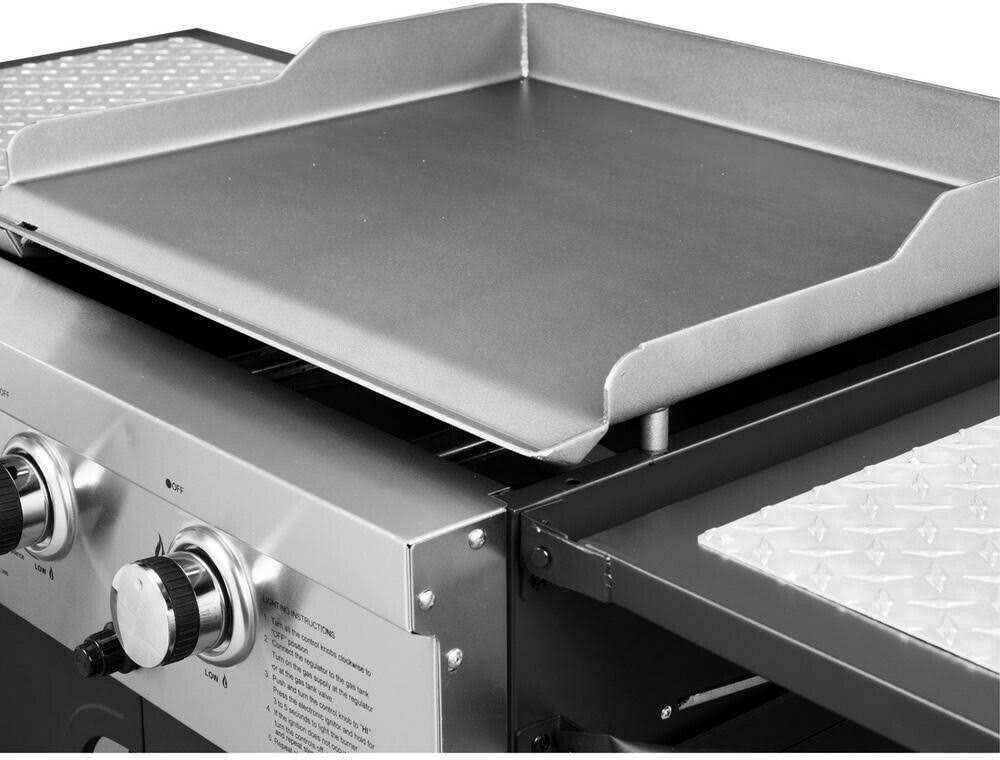 2-Burner BBQ Gas Grill Griddle F1582