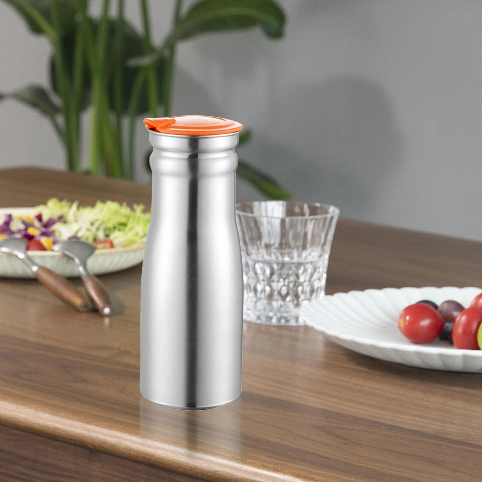 Stainless Steel Bottle with Lid Jug I21124