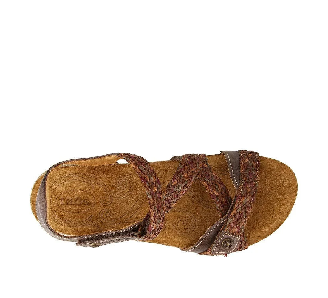 Dark Brown Multi Shoes X5554