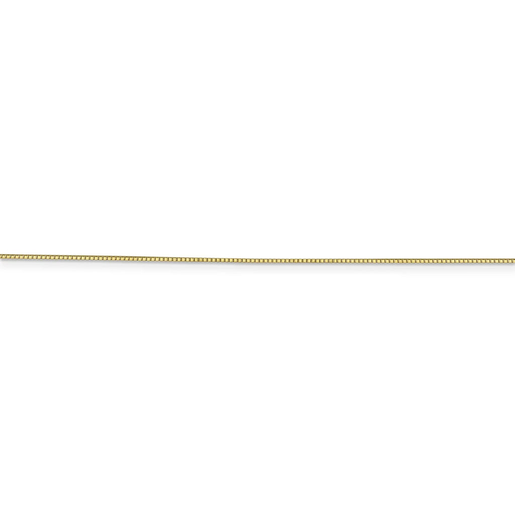 Real 10k Yellow Gold Box Chain Necklace P649