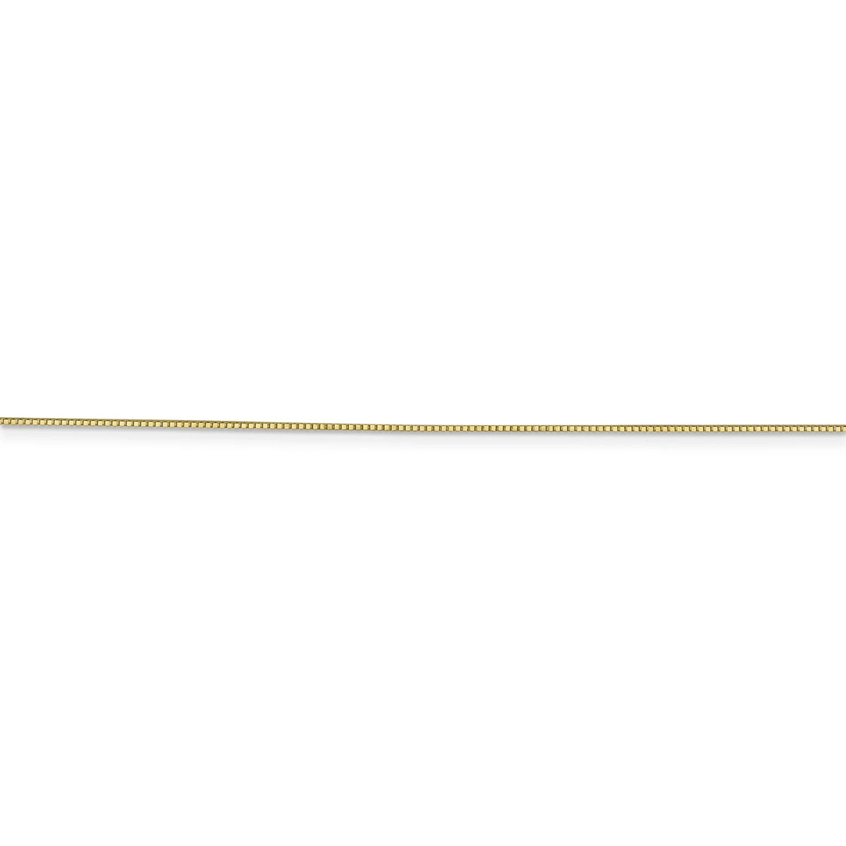 Real 10k Yellow Gold Box Chain Necklace P649