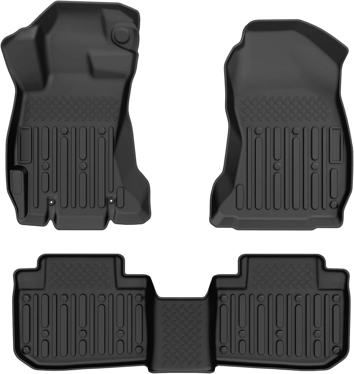Black TPE Rubber Car Floor Mats K642013