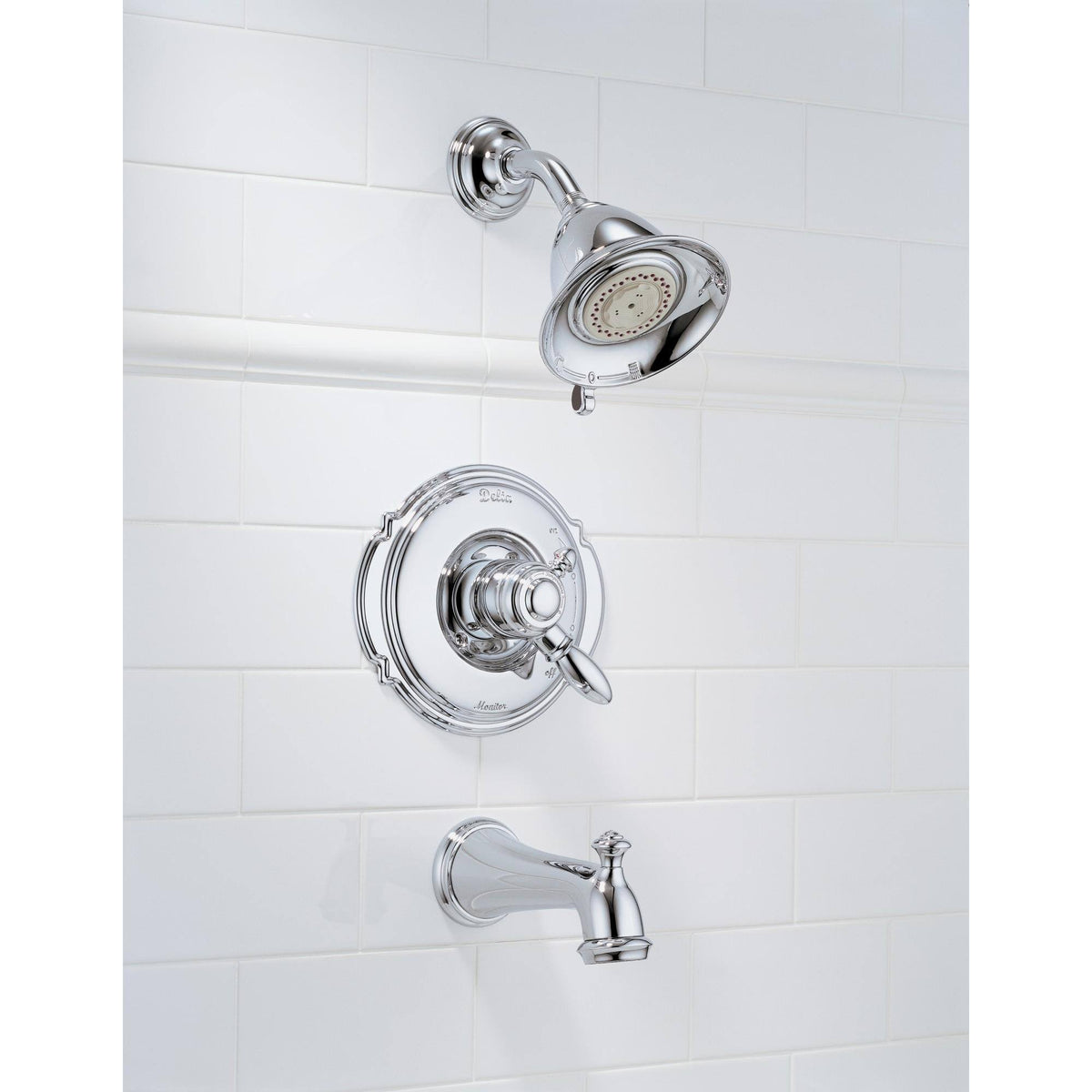 Victorian Tub and Shower Trim Stainless Q8407