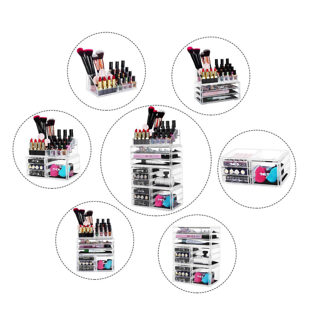 Transparent Makeup Organizer with Drawers P2570
