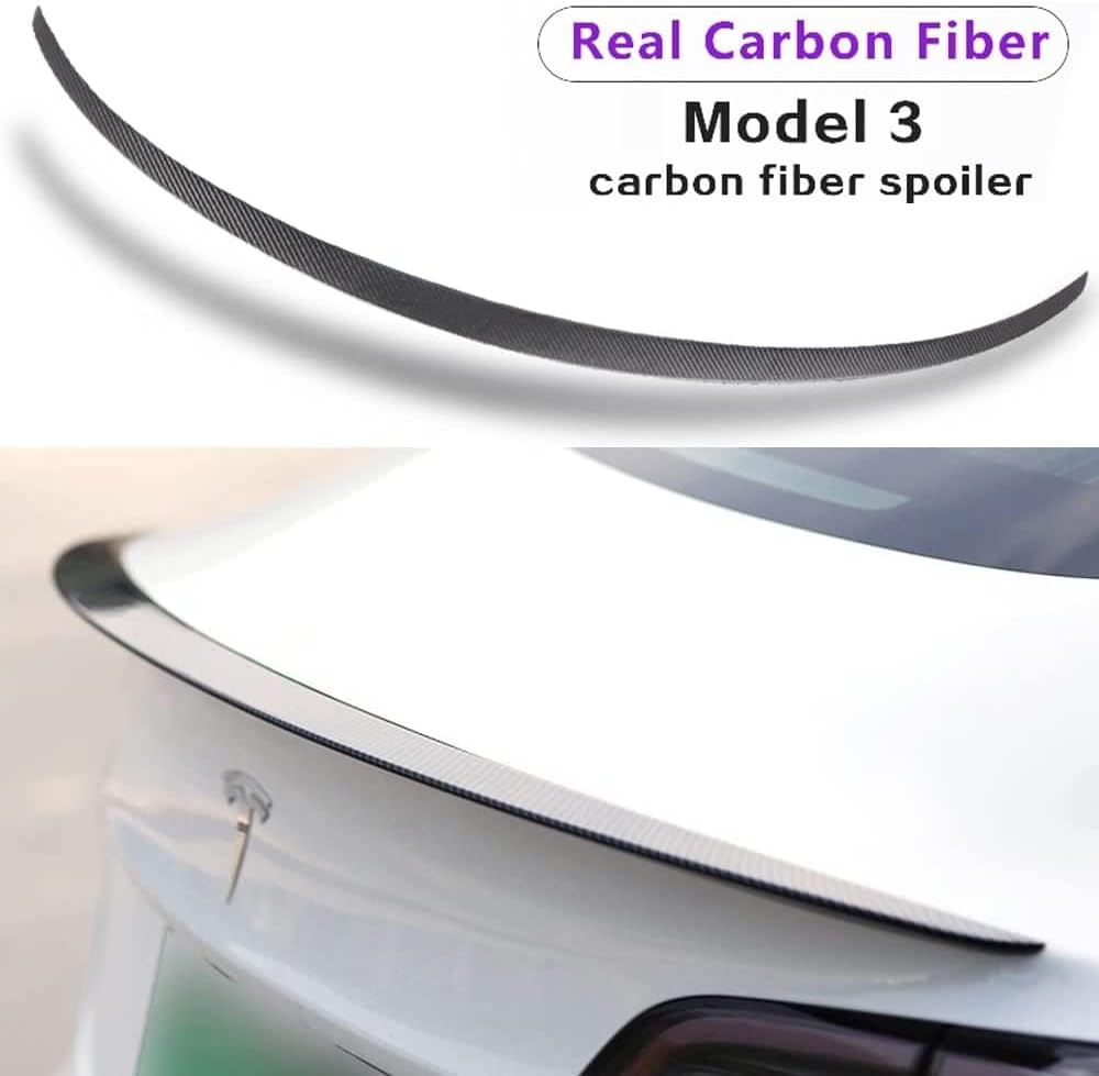 Matte Carbon Fiber Rear Trunk Spoiler L23933