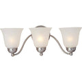 3-Light Bracket Light in Satin Nickel D551