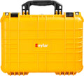 Yellow Waterproof Hard Camera Case with Foam J7320