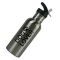 Stainless Steel Silver 20 Oz Water Bottle with Sport Top, Straw H935355