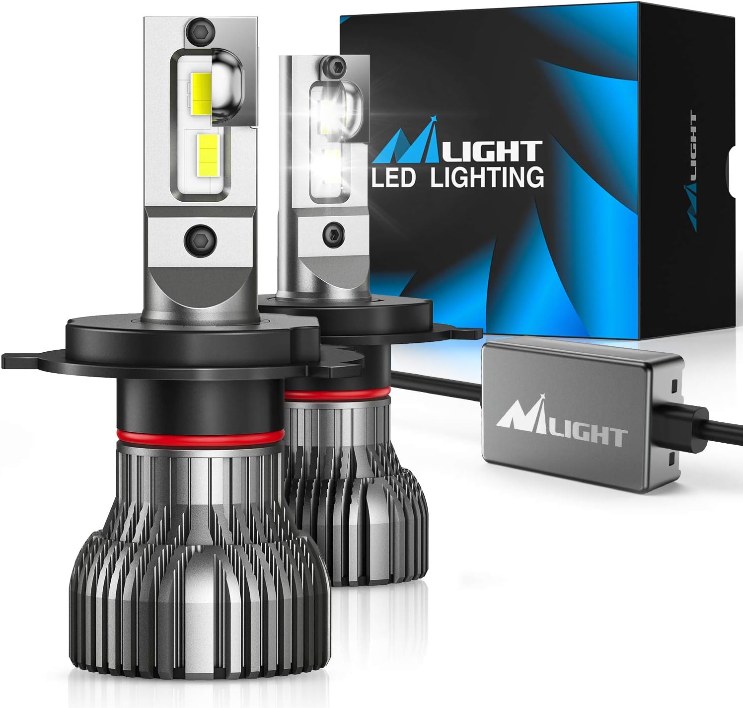 H4 LED Headlight Bulbs 6500k Cool White IP67 Pack of 2 C862916