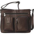 Leather Two Pocket Crossbody M889