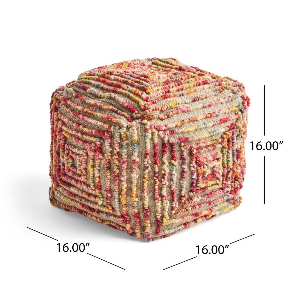 Boho Large Ottoman Pouf H3502
