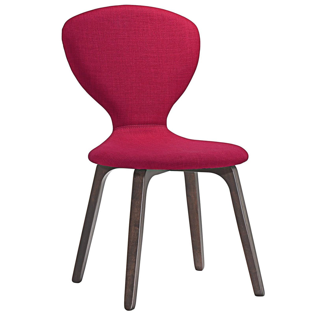 Walnut Beige Dining Side Chair O5411